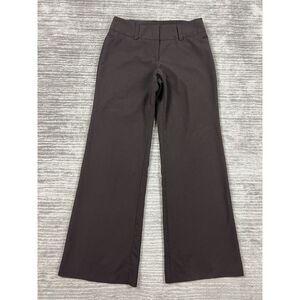 Apt 9‎ Pants Womens 6 Brown Wide Leg Dress Polyester Blend Career